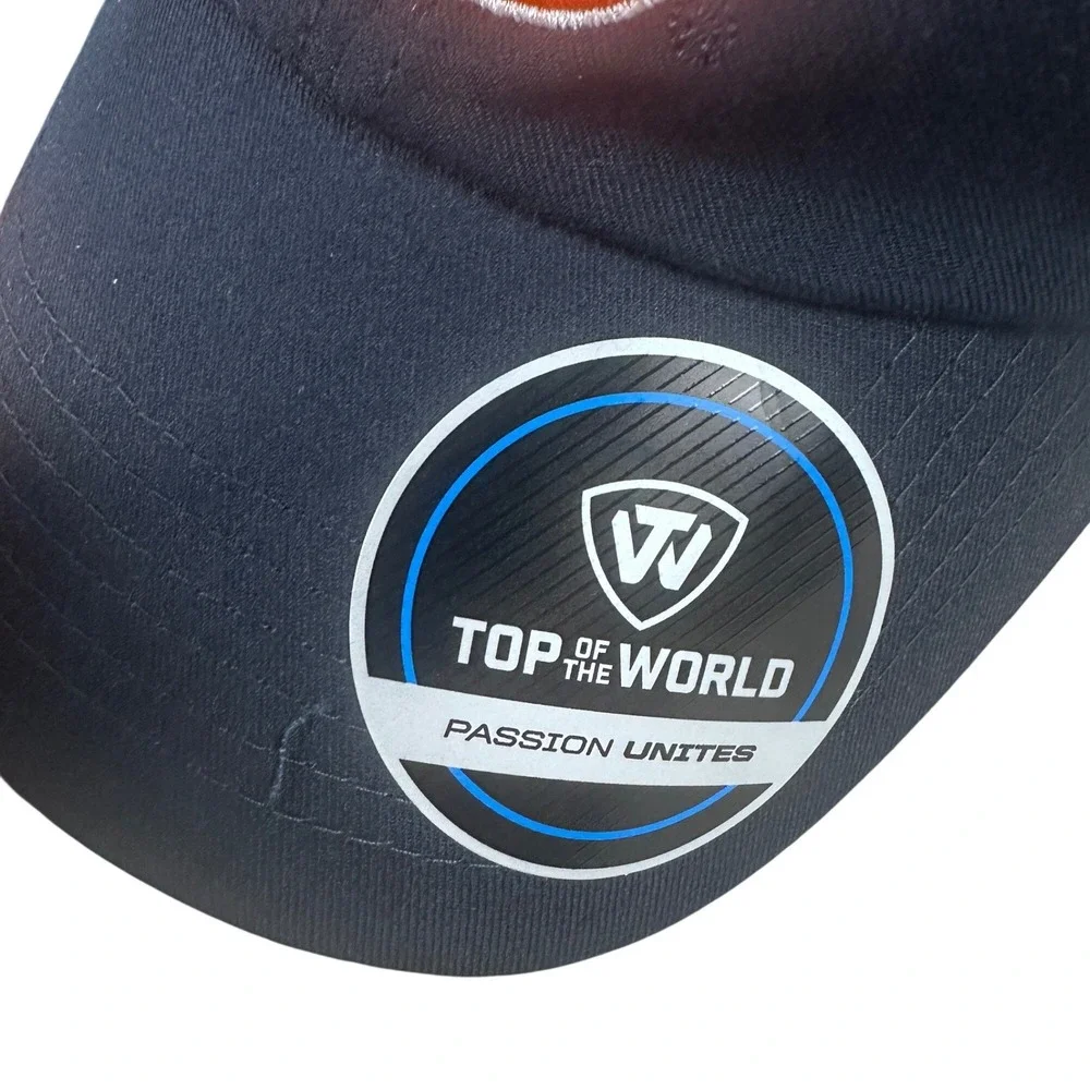 Auburn Tigers Top of the World Primary Logo Staple Adjustable Hat Navy Mens OSFA